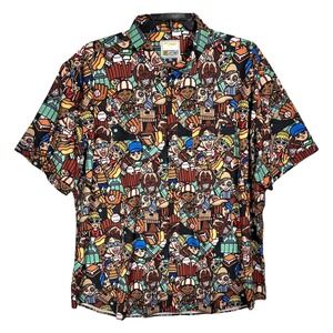 RSVLTS Sandlot Graphic Button Down Shirt Men's 3XL Kunuflex Legends & Lifeguards